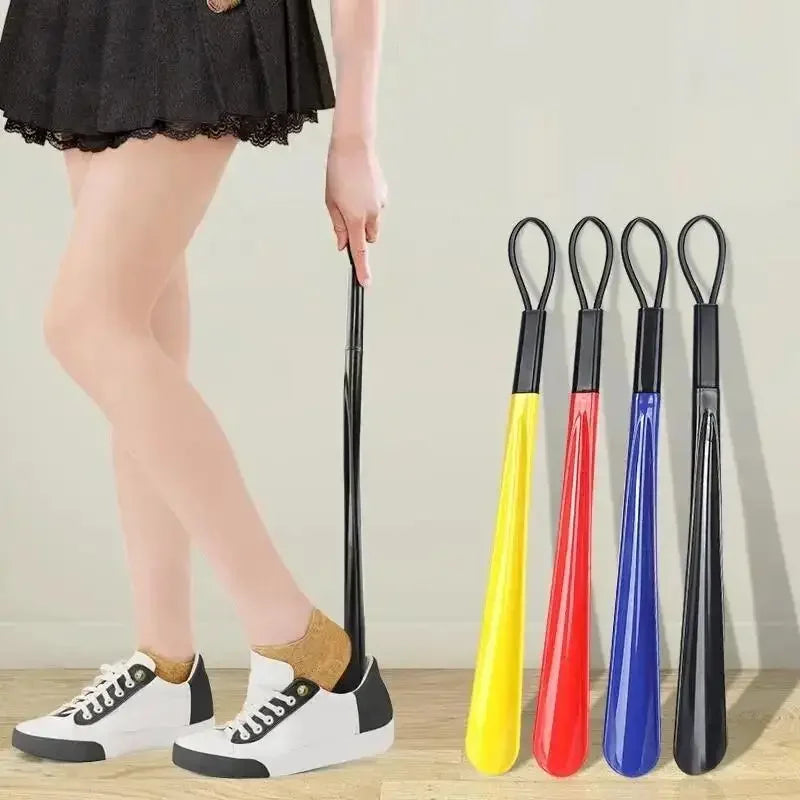 Extra long shoe horn for easy dressing